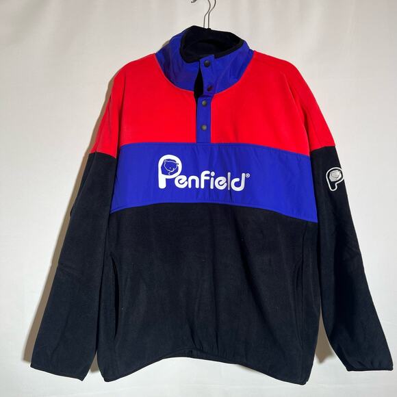 Penfield Men's Size L Raspberry Sharma Fleece Jacket $130 NWT Colorblock - Picture 3 of 8
